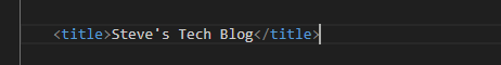 Thumbnail of an html title element